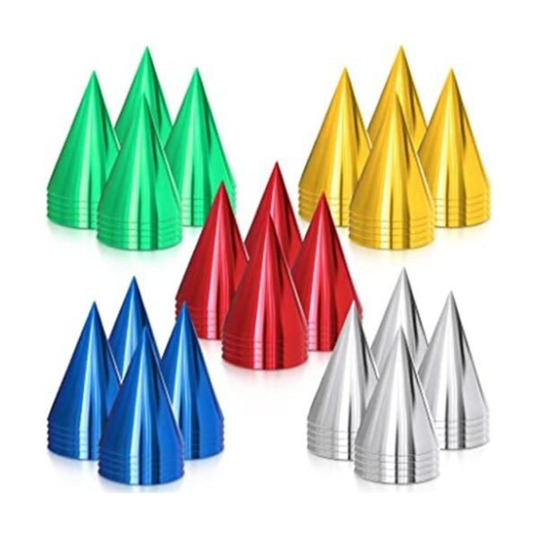 100 sombreros de fiesta de cono multicolor sombrero de_1