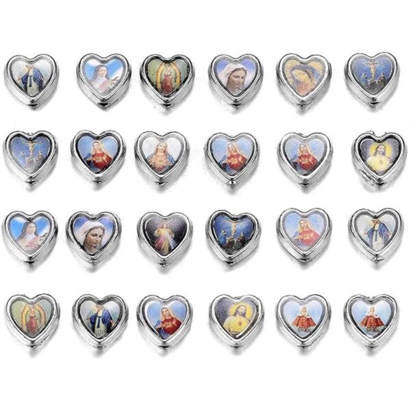 100 unidades en forma de corazón Nuestra Señora Jesús Cruz_1