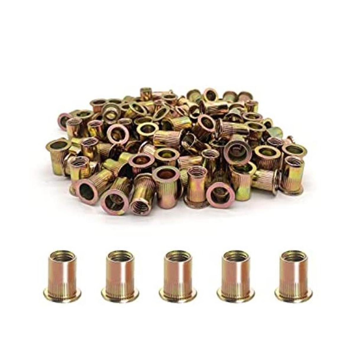 100 tuercas remachadas kit surtido de tuercas remachadas