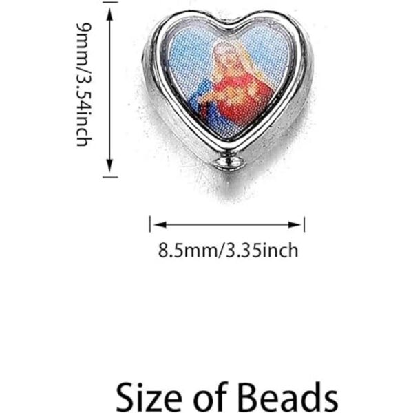 100 unidades en forma de corazón Nuestra Señora Jesús Cruz_2
