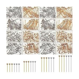 1000 alfileres de cabeza para hacer joyas plata y oro