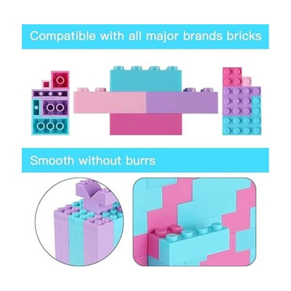 1000 PCS Building Bricks in 4 Girl Pastel Colors Classic_3