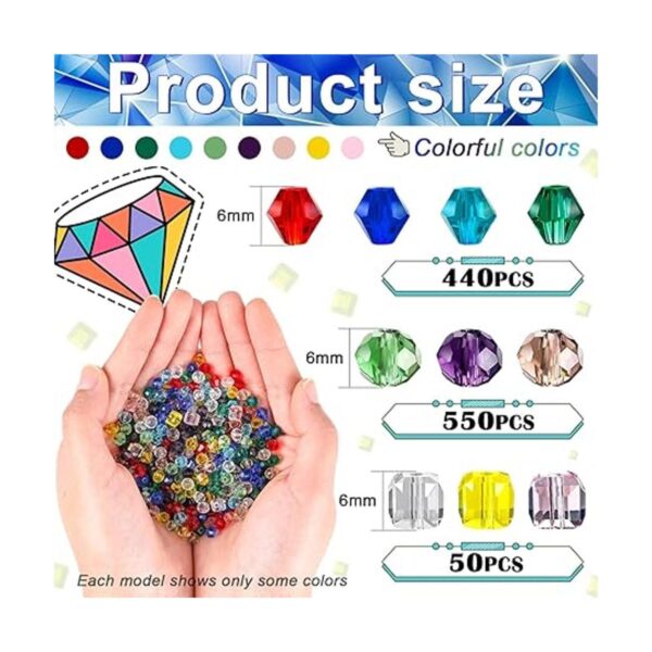 1000 cuentas de cristal para hacer joyas cuentas de
