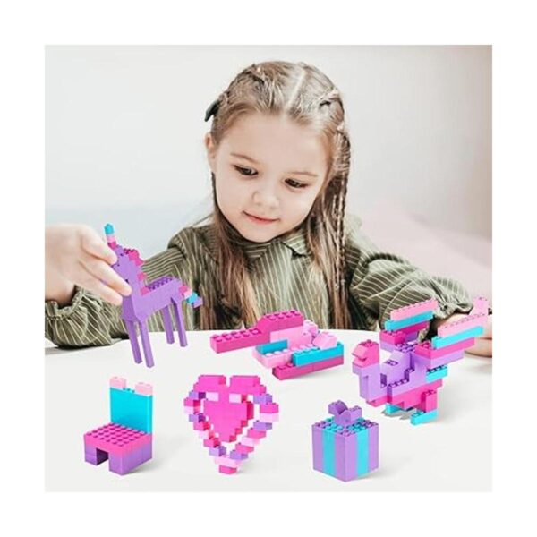 1000 PCS Building Bricks in 4 Girl Pastel Colors Classic_2