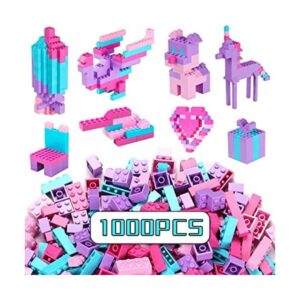 1000 PCS Building Bricks in 4 Girl Pastel Colors Classic_1
