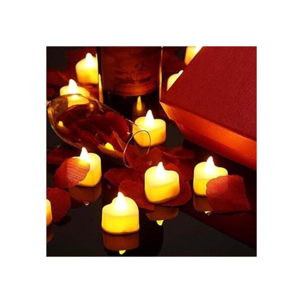 1000 pétalos de rosa artificiales con 24 velas LED
