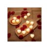 1000 pétalos de rosa artificiales con 24 velas LED