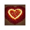 1000 pétalos de rosa artificiales con 24 velas LED