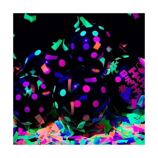 10000 unidades de confeti de neón UV luz negra resplandor