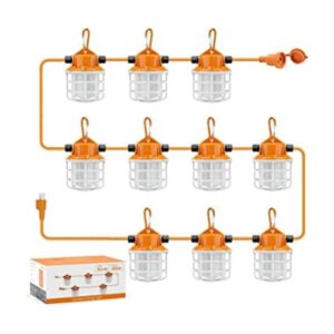 100FT Construction String Lights 150W LED Industrial Grade_1
