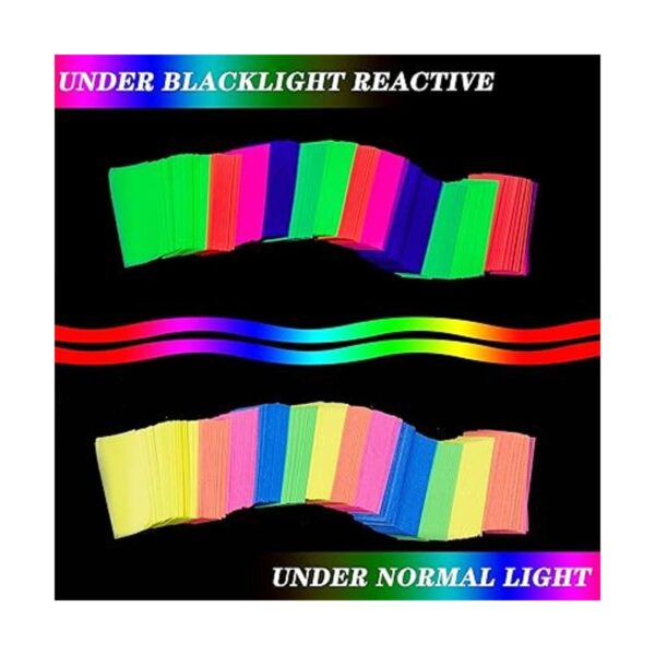 10000 unidades de confeti de neón UV luz negra resplandor