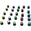 100pcs 0.236 in eje acanalado agarre potenciómetro control_3