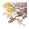 100pcs 4 colores delfín encantos colgantes peces encanto
