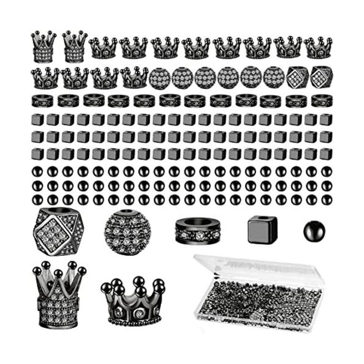 1034 piezas de cuentas de corona de rey con diamantes de