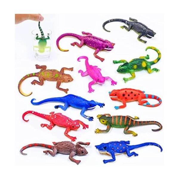 10PCS Lizard Animal FigurinesColor Changing Chameleon_1