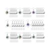 108 piezas de acero inoxidable bisel para aretes bandejas