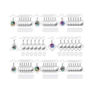 108 piezas de acero inoxidable bisel para aretes bandejas