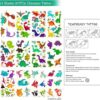 108 piezas de recuerdos de fiesta de dinosaurios sellos_5