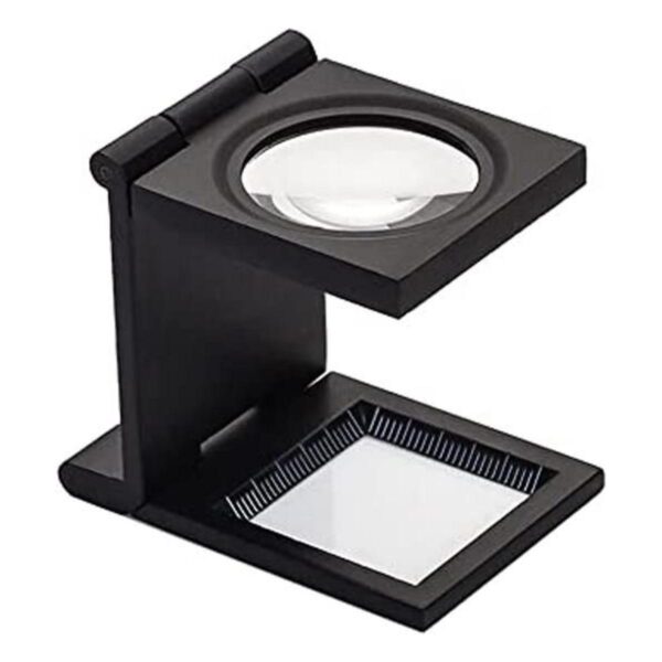 10X 28mm Mini ThreeFolding Magnifier Zinc Alloy Loupe_1