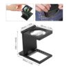 10X 28mm Mini ThreeFolding Magnifier Zinc Alloy Loupe_2