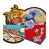 11 Pieces Wave Off Kanagawa Patch Embroidered Applique