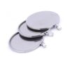 10pcs Acero Inoxidable Redondo Colgante Bandejas 1.575 in