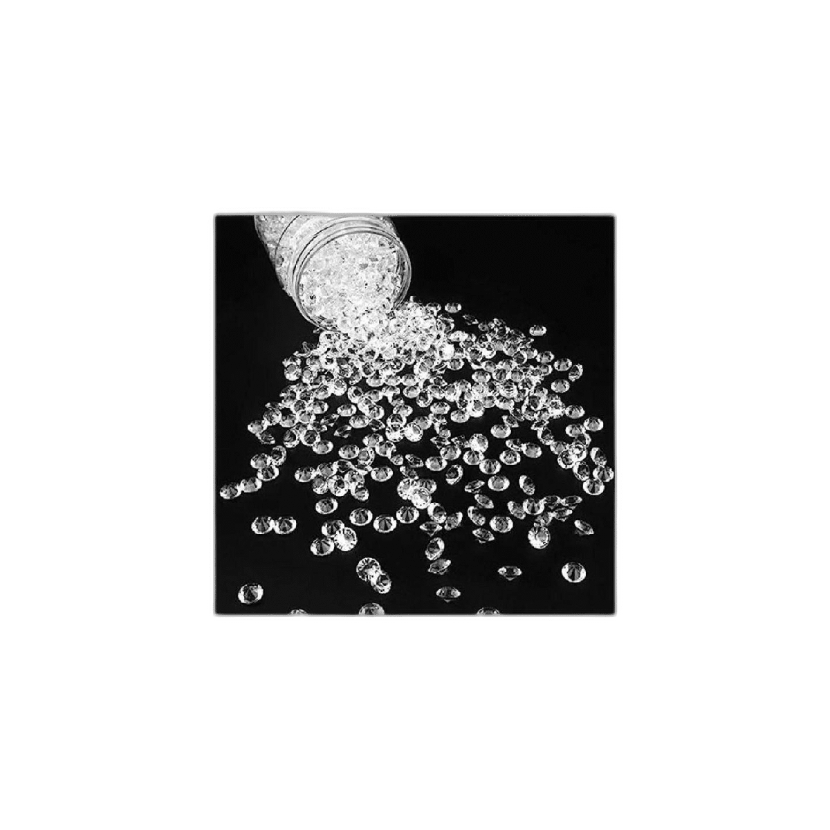 1100 piezas transparentes para mesa de boda confeti