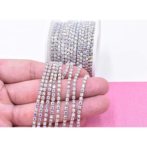 11 yardas diamantes de imitación de cristal adorno de_2