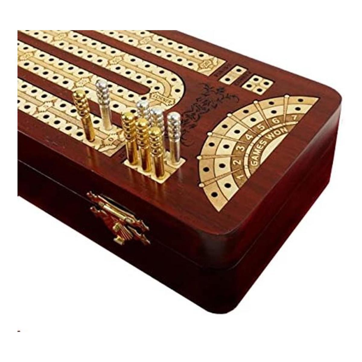 12 12 2 pista continua Cribbage Board Wtarjeta