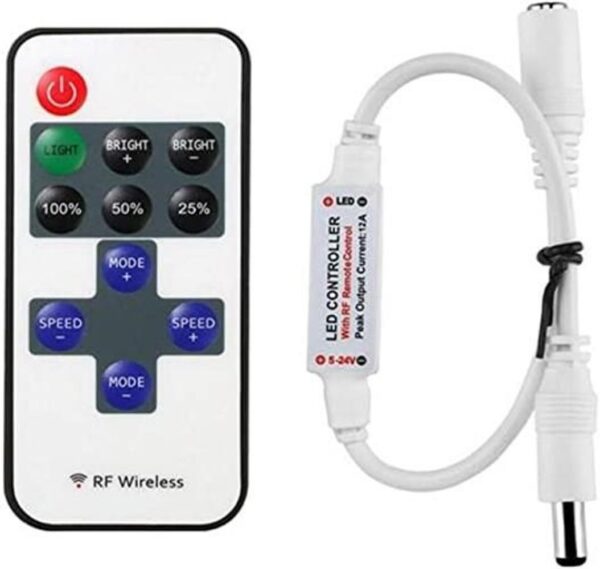11key RF mini controlador remoto inalámbrico DC524V para_1
