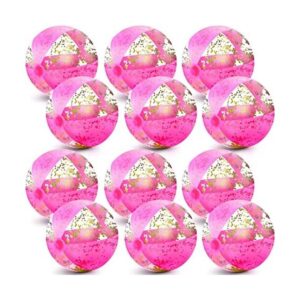 12 bolas de playa rosadas de 16 pulgadas bolas de playa