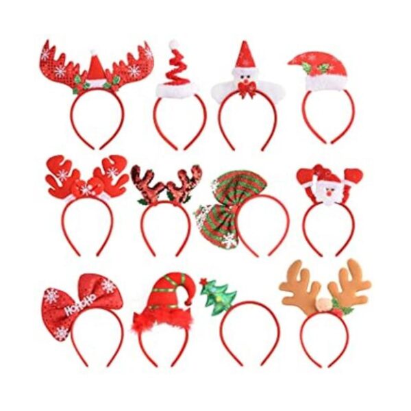 12 diademas navideñas lindas decoraciones de Navidad_1