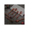 12 cucharas de madera pequeñas de 4.7 in cucharas de sopa