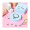 12 dijes redondos de diamantes de imitación con signo del