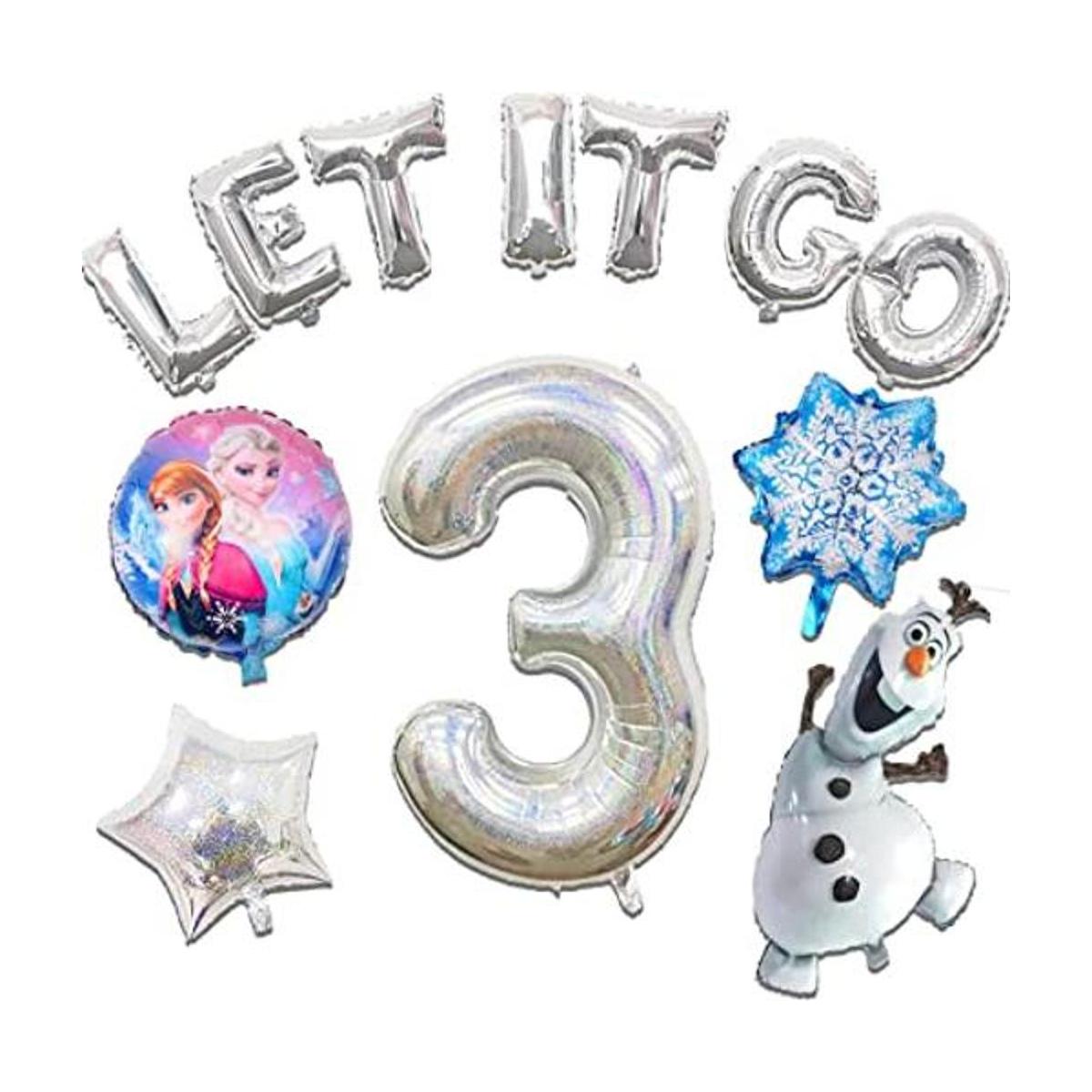 12 globos de fiesta de cumpleaños de muñeco de nieve para