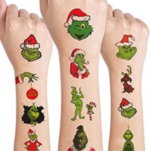 12 hojas de tatuajes temporales de Navidad para niños_1