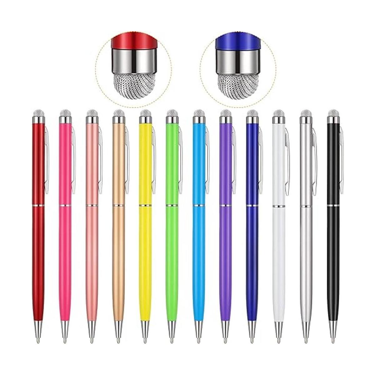 12 lápices capacitivos para pantallas táctiles punta de