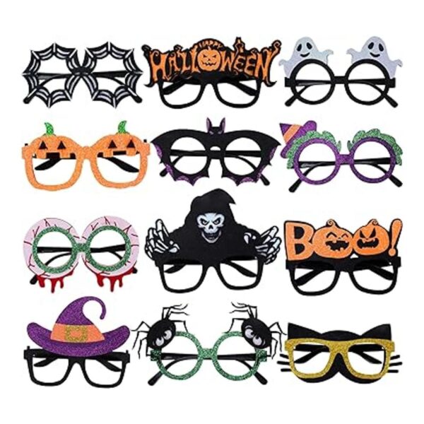 12 lentes de Halloween novedosas gafas de juguete_2