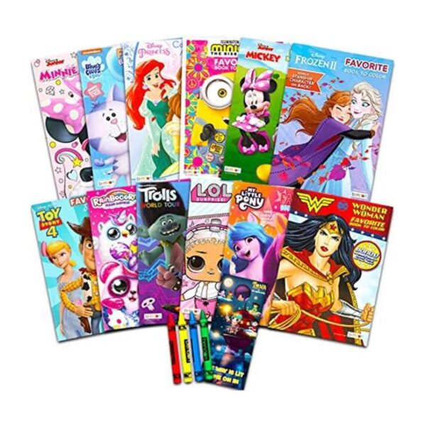 12 libros para colorear para niñas de 4 a 8 a 12 páginas_1