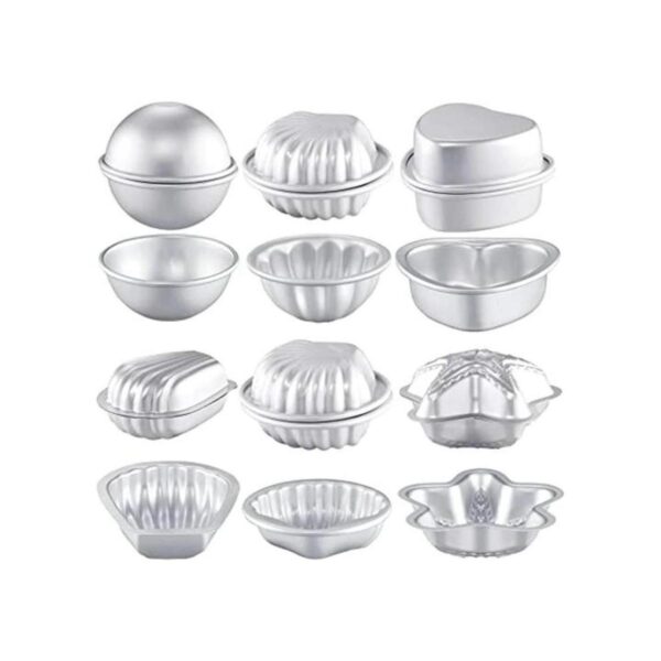 12 moldes para bombas de baño 6 formas de bombas de baño