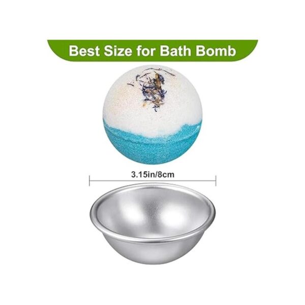 12 moldes para bombas de baño de metal de 3.1 in 6 juegos