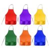 12 paquetes con 6 colores de delantales para niños para
