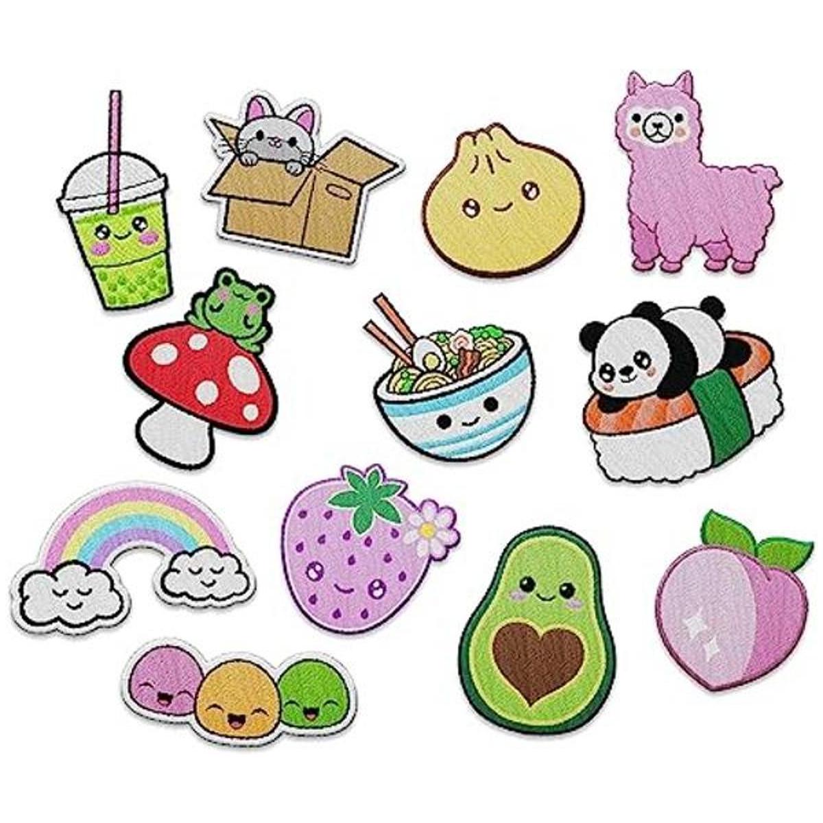 12 parches Kawaii para planchar The Carefree Bee
