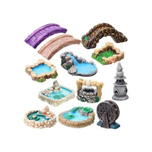 12 piezas de accesorios de jardín de hadas en miniatura_1