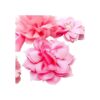 12 piezas de collar de perro rosa con lazos y flores para