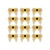 12 piezas de arpillera de girasol artificial de arpillera