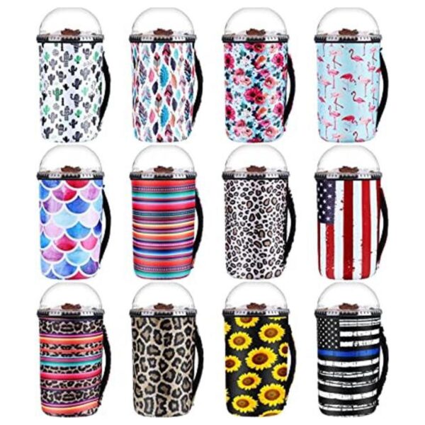 12 piezas de funda aislante de neopreno para taza de café