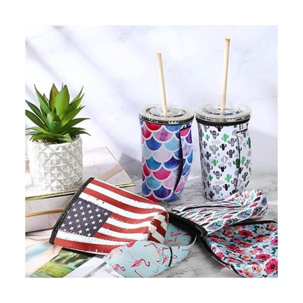 12 piezas de funda aislante de neopreno para taza de café