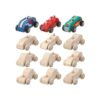 12 piezas de juguetes de madera para coche coches de_1