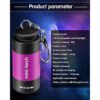12 piezas de linterna mini llavero linterna USB_2